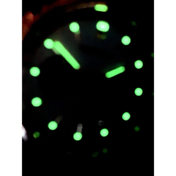 Tophill Men's Watch Mechanical Chronograph Blue Dial Black Leather Band 40mm - Picture 7 of 14